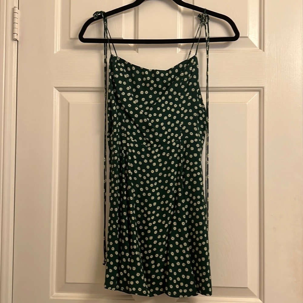 Reformation Presley Dress in “Basil” - Size 6